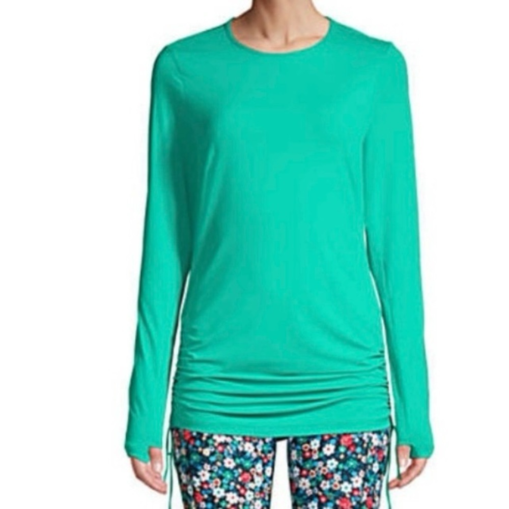 LANDSEND Women’s SPF 50 Adjustable Rashguard Swim Tunic